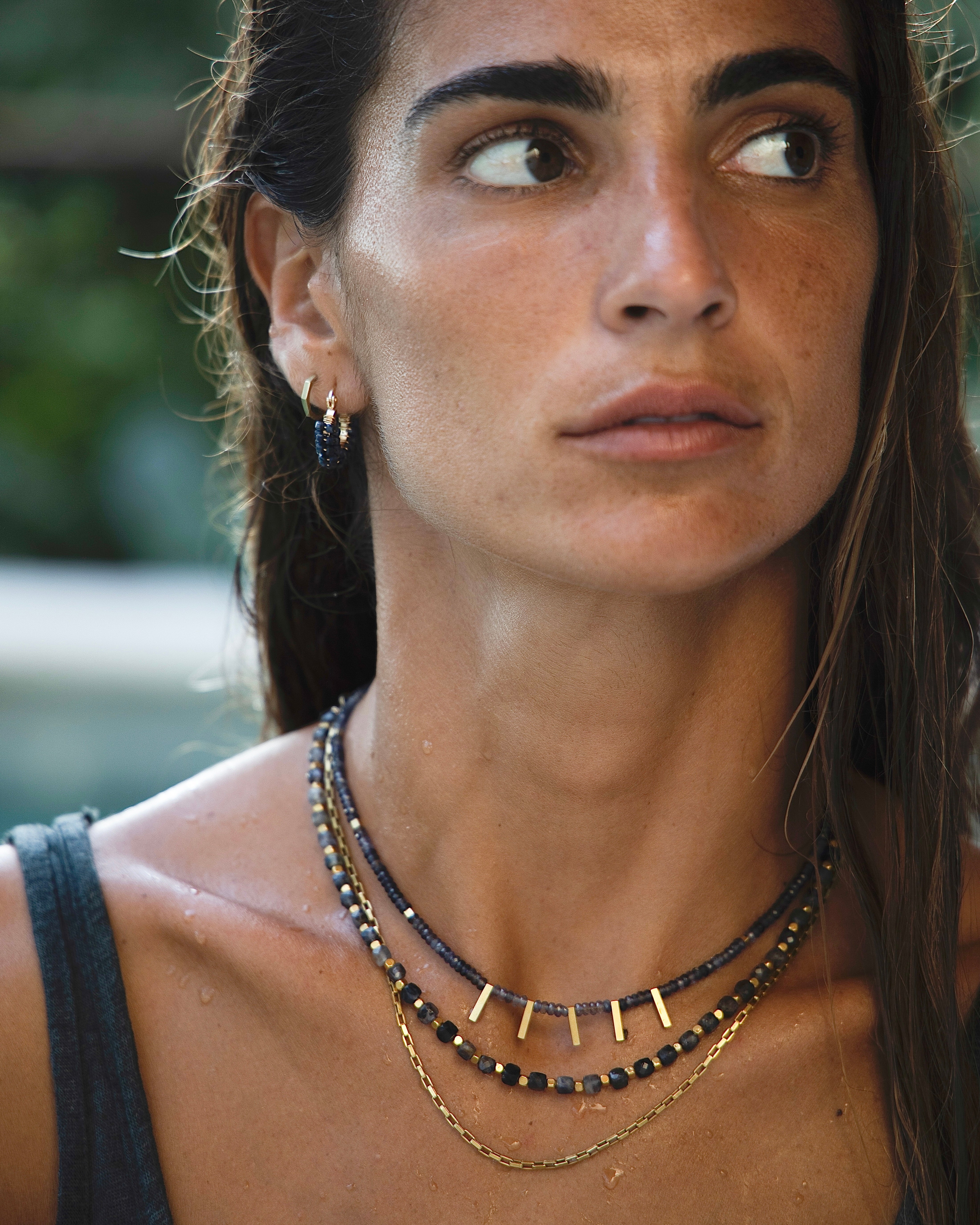 Collier KALEA - Iolite & Or