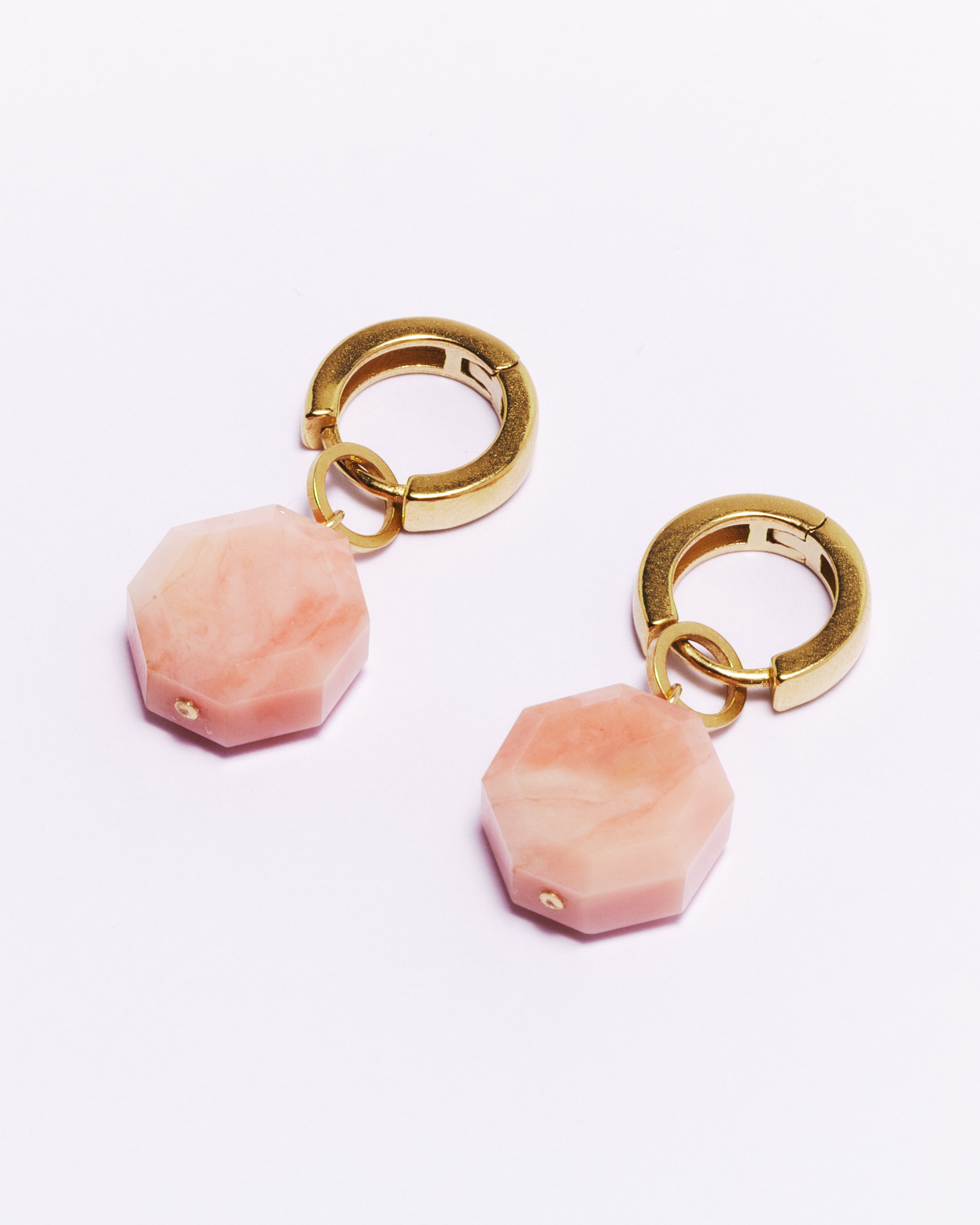 Boucles d'oreilles AKAIA - Opale rose