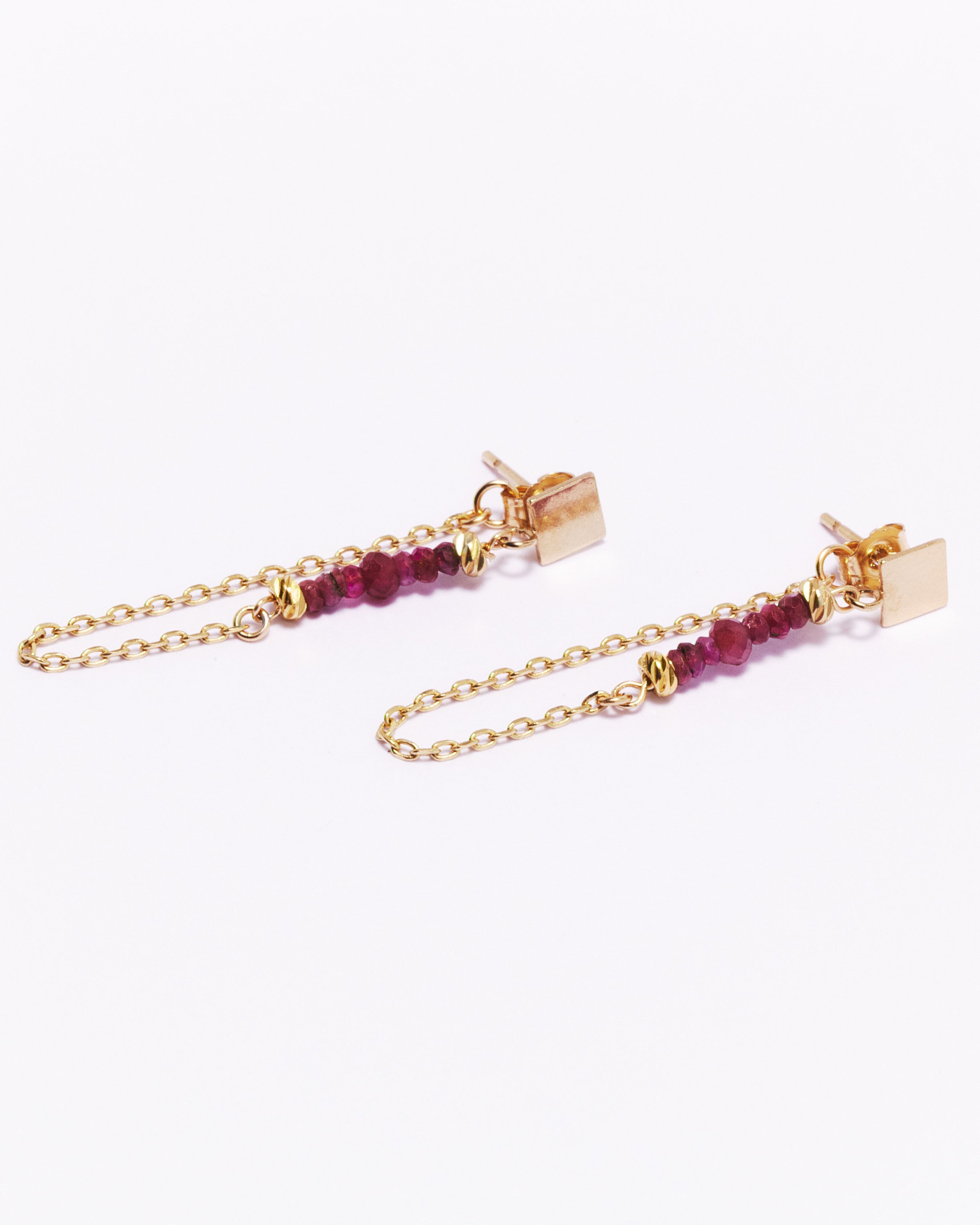 Boucles d'oreilles LENORA - Rubis