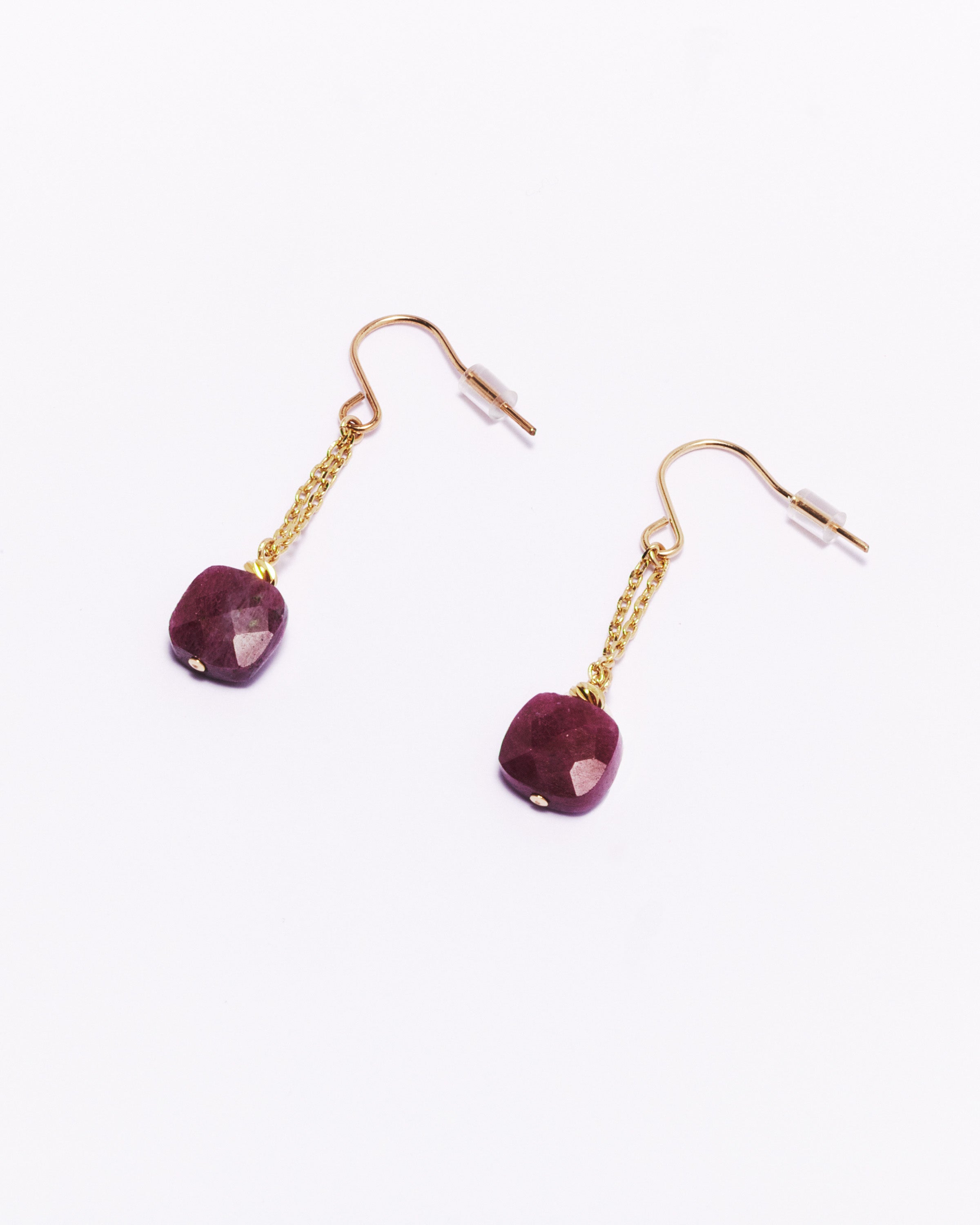 Boucles d'oreilles MUUN - Rubis