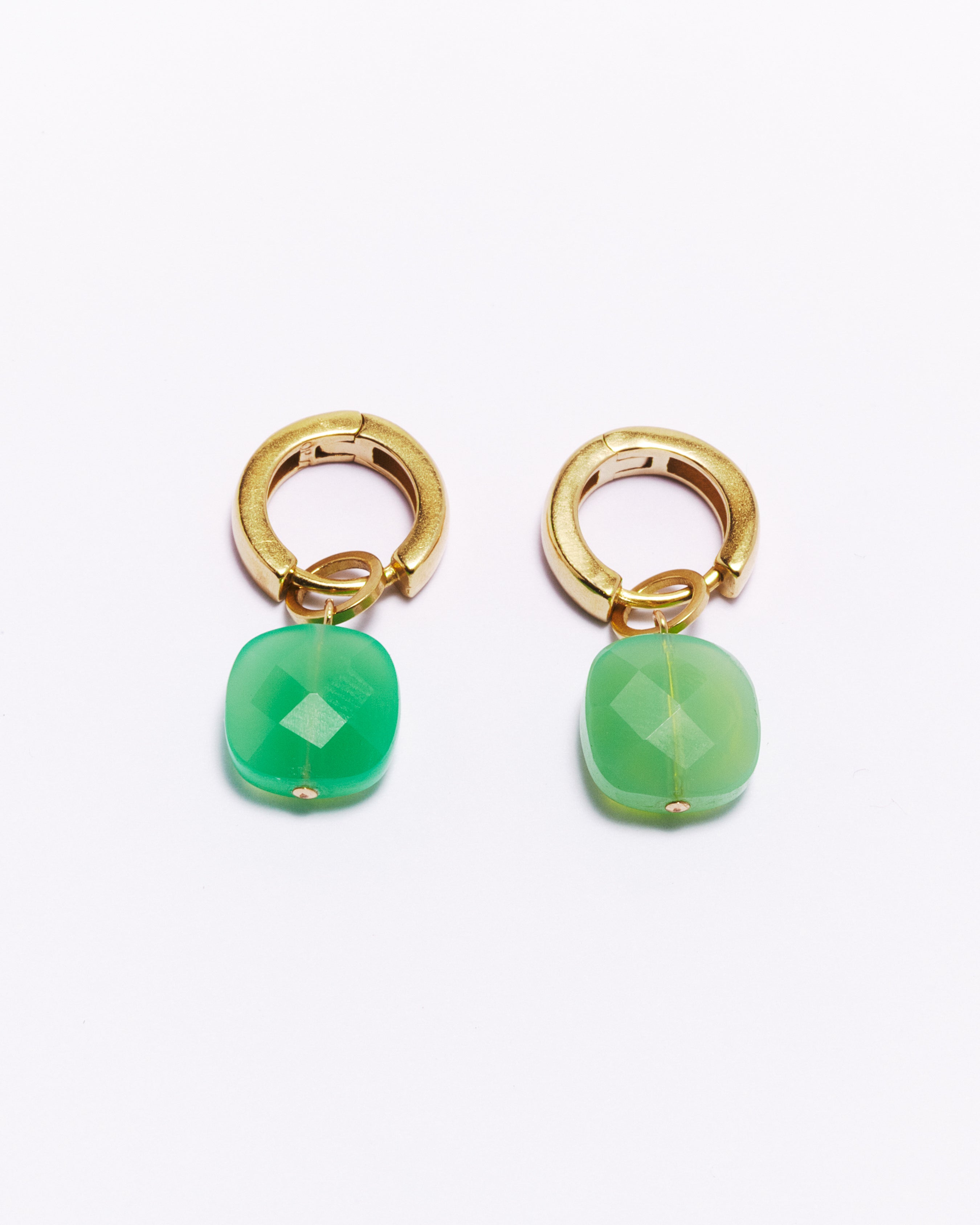 Boucles d'oreilles Nera - Chrysoprase