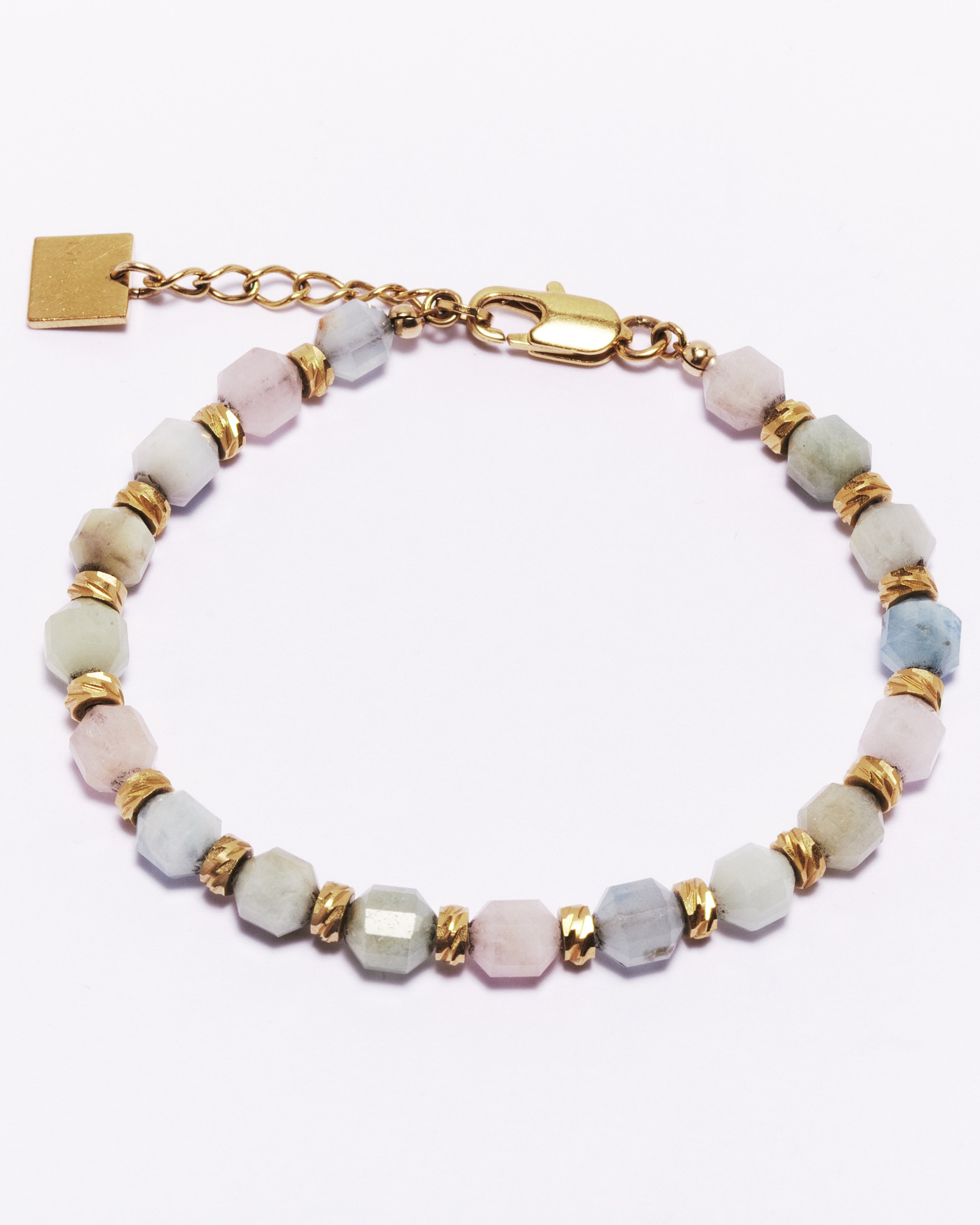 Bracelet ARYA - Morganite & Aigue-marine