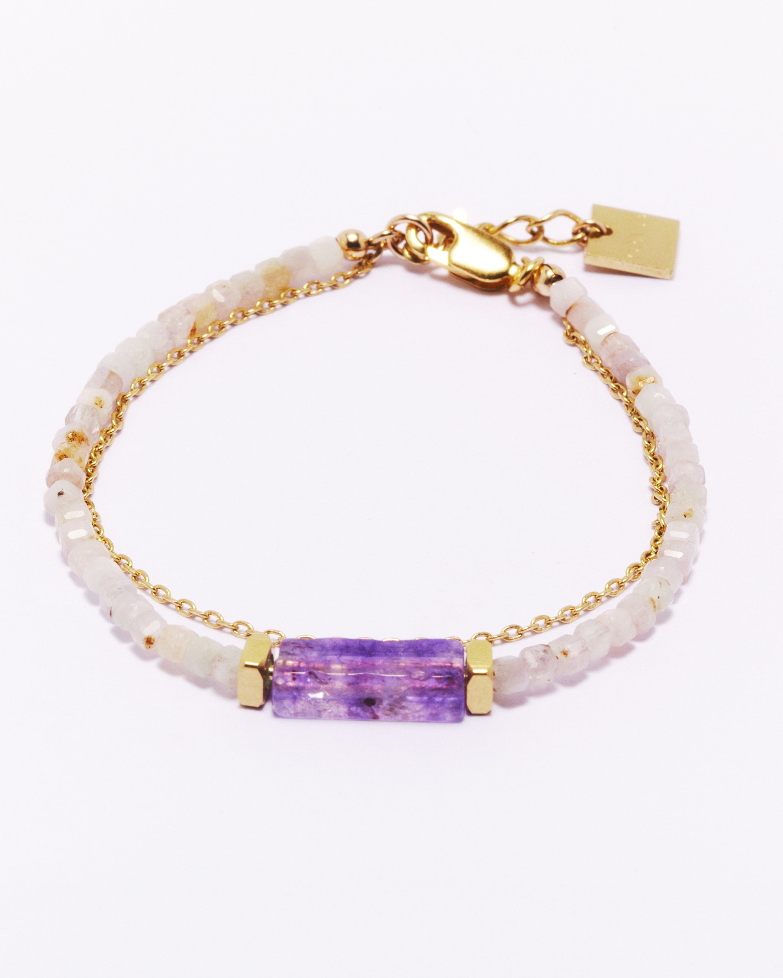 Bracelet INARA - Kunzite & Améthyste