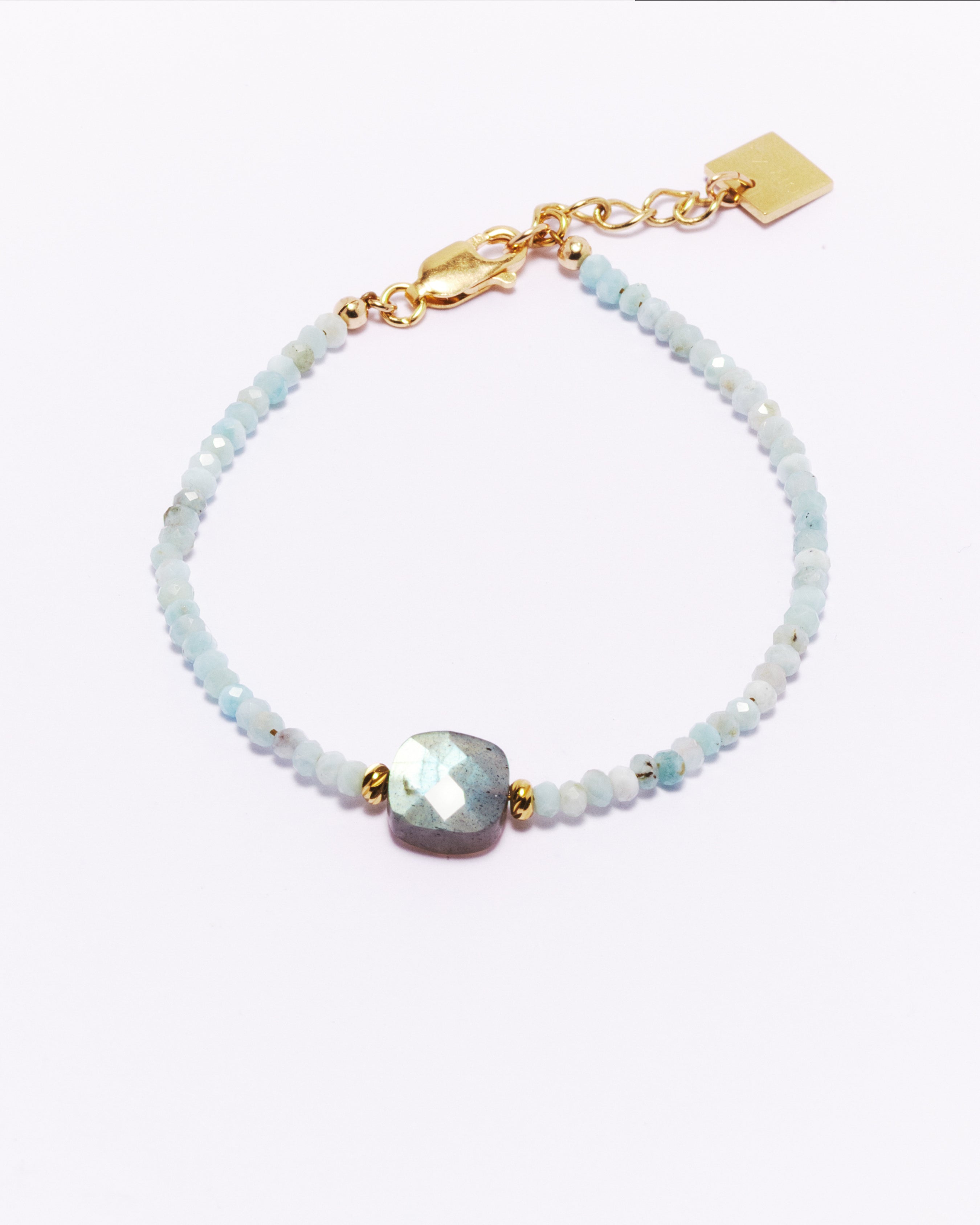 Bracelet MUUN - Larimar & Labradorite