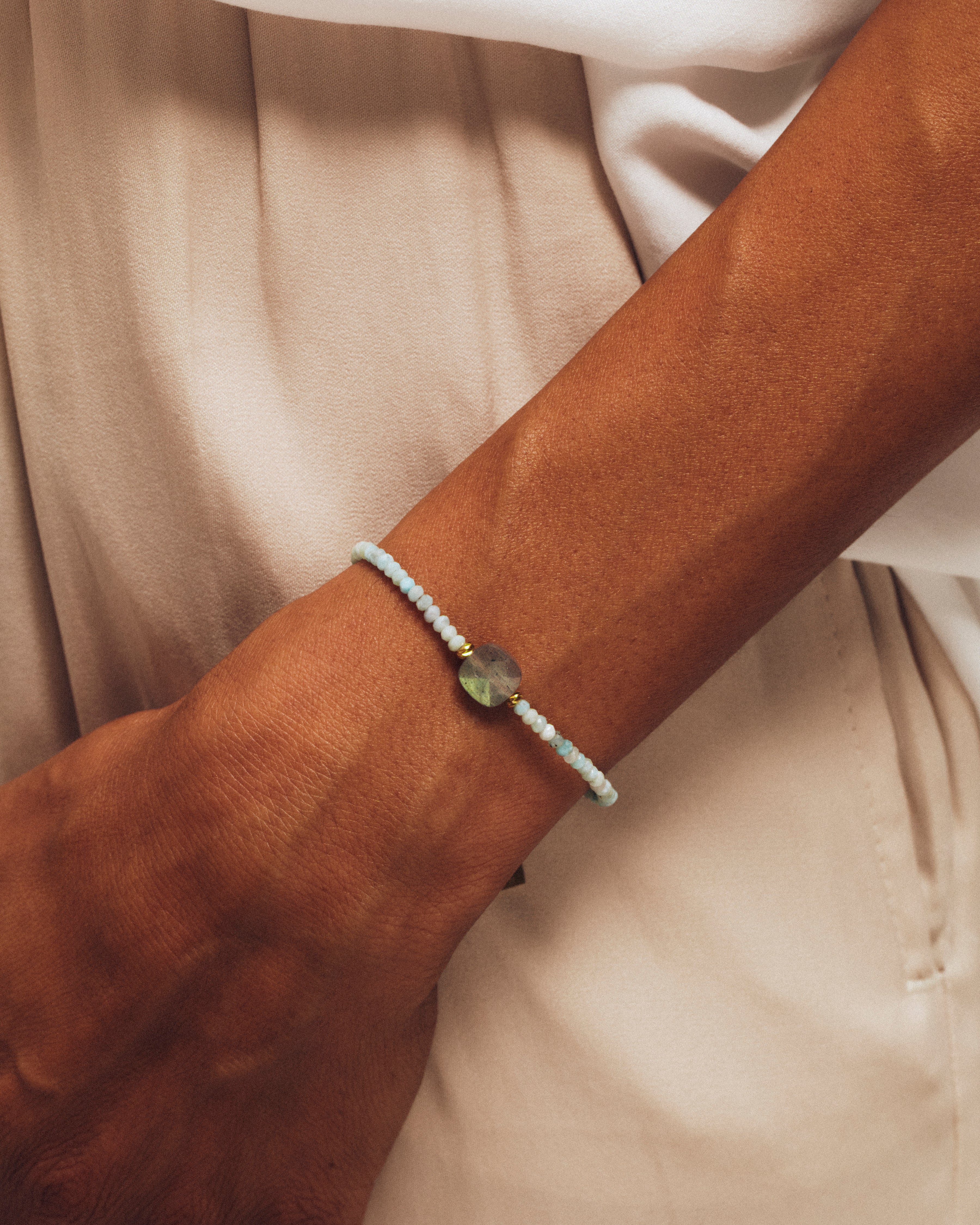 Bracelet MUUN - Larimar & Labradorite