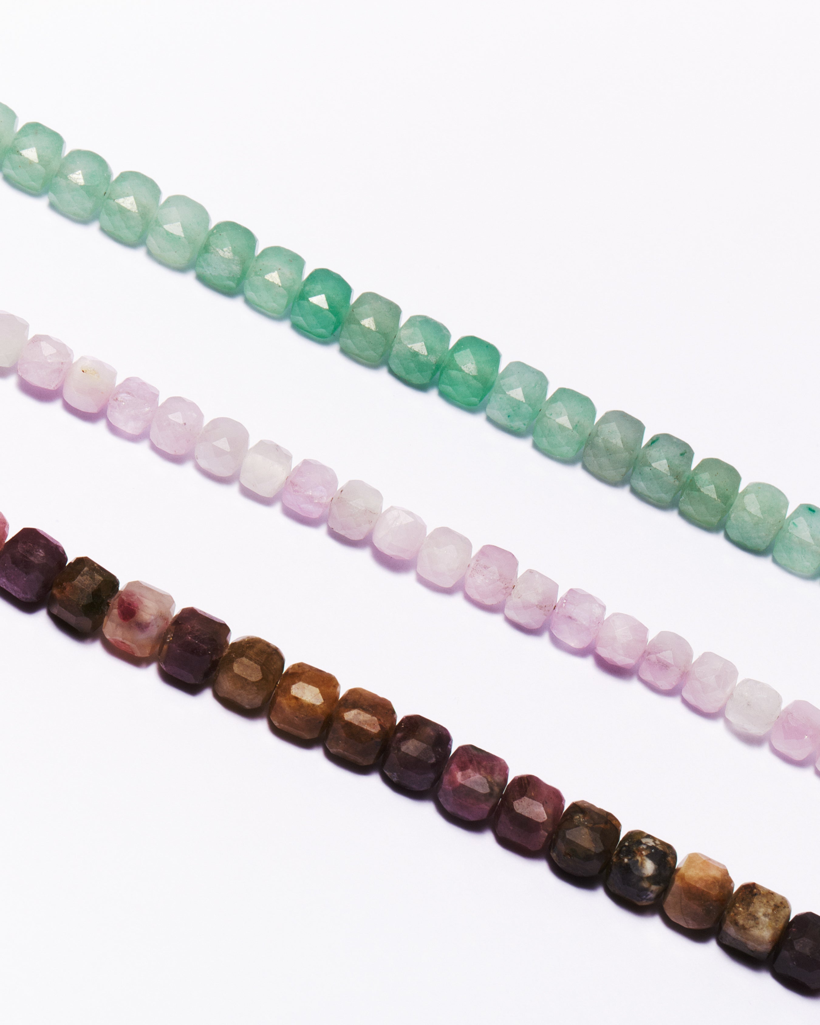 Collier AKAIA - Tourmaline multicolore & Aventurine jaune