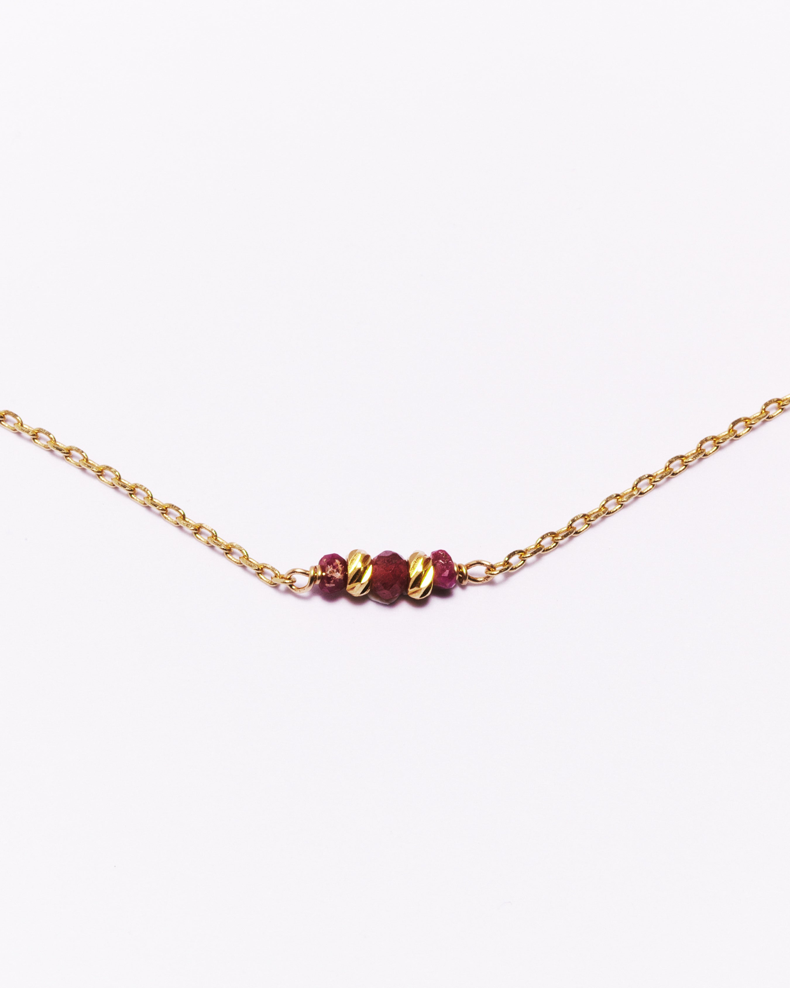 Collier LENORA - Rubis