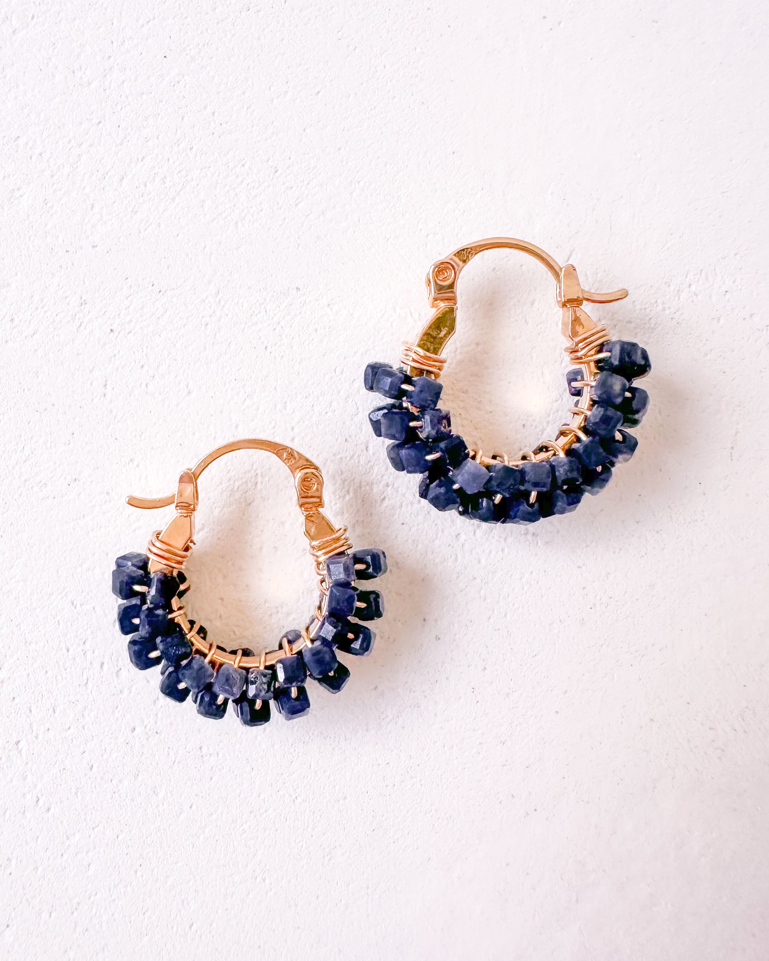 Boucles d'oreilles AMANI - Saphir