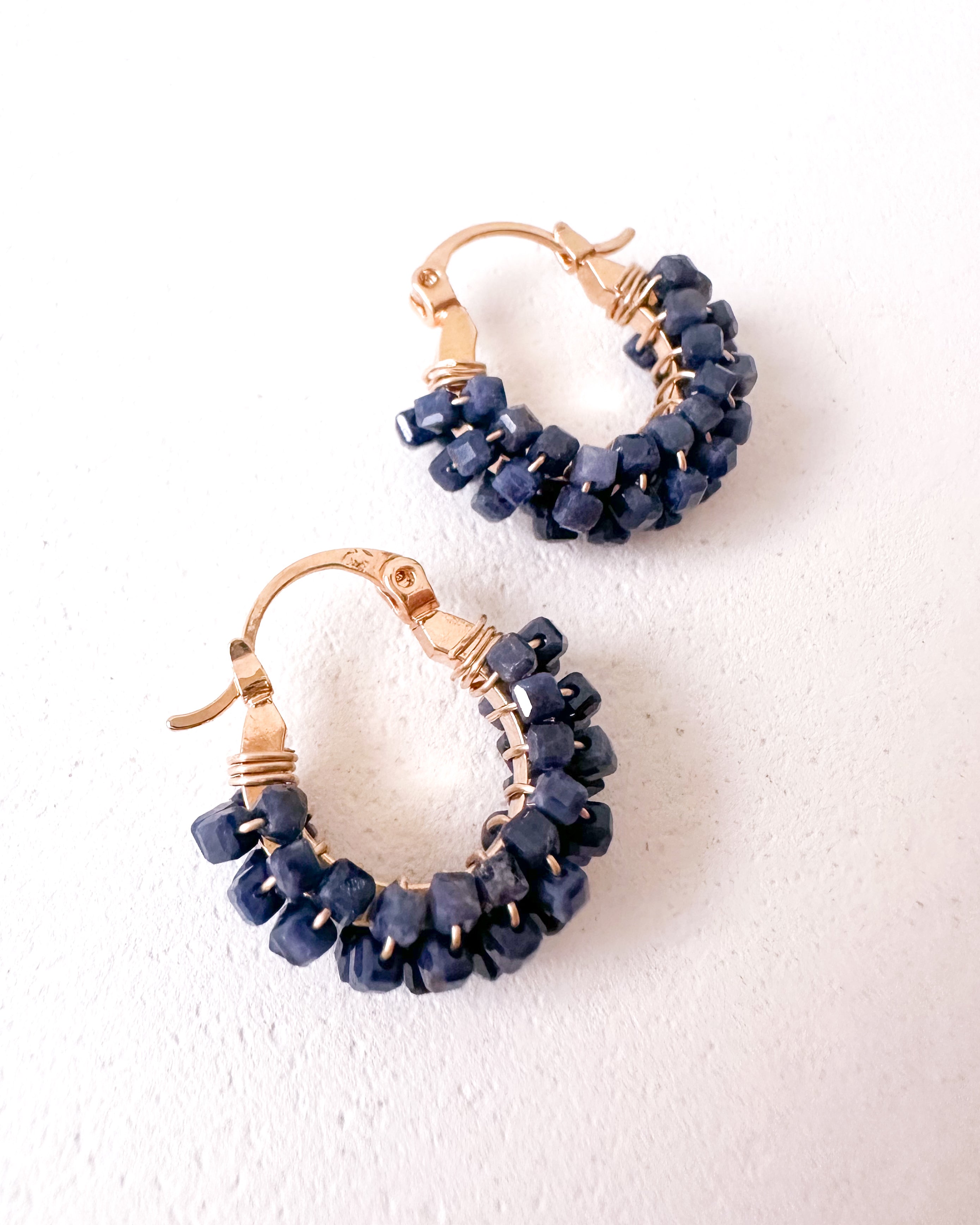 Boucles d'oreilles AMANI - Saphir